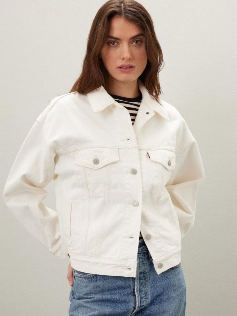 LEVI’S M Original White Denim Jacket